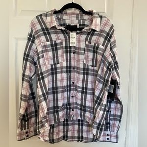 Hurley Women’s Size XL Flannel - Brand New